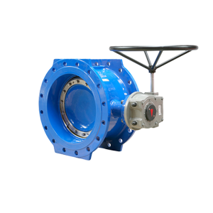 Van bướm lệch tâm kép có mặt bích